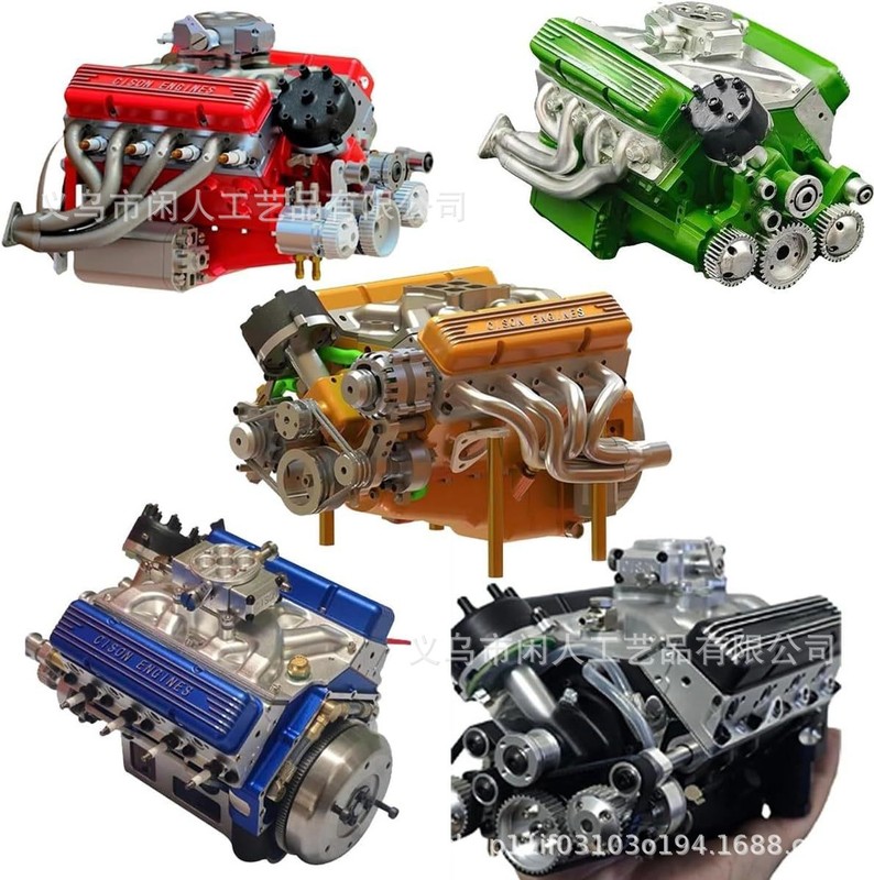 国境を越えた人気のエンジン V8 エンジン装飾品キット ガソリン オーバーヘッド バルブ装飾品 樹脂工芸品装飾品|undefined