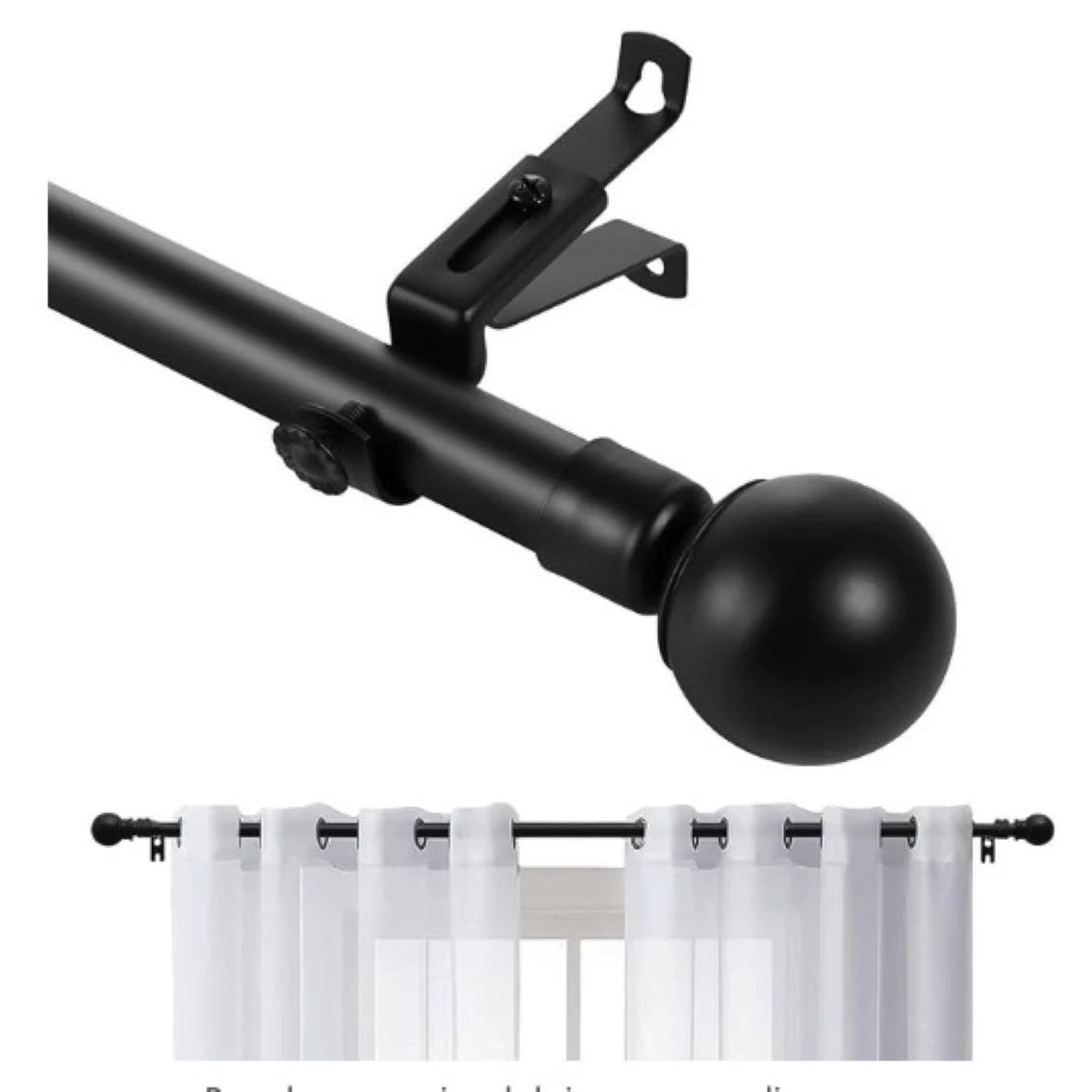 Трансграничная сферическая прямая торговля, внешняя торговля TEMU Amazon, экспорт, независимая упаковка, резьбовой стыковой телескопический металлический карниз для штор