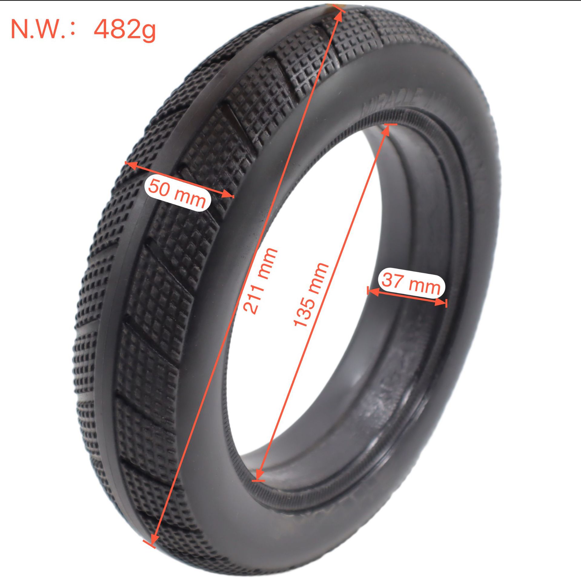 轮胎8.5pu小米M365电动滑板车内外胎81/2x2实心胎防爆聚氨酯胎