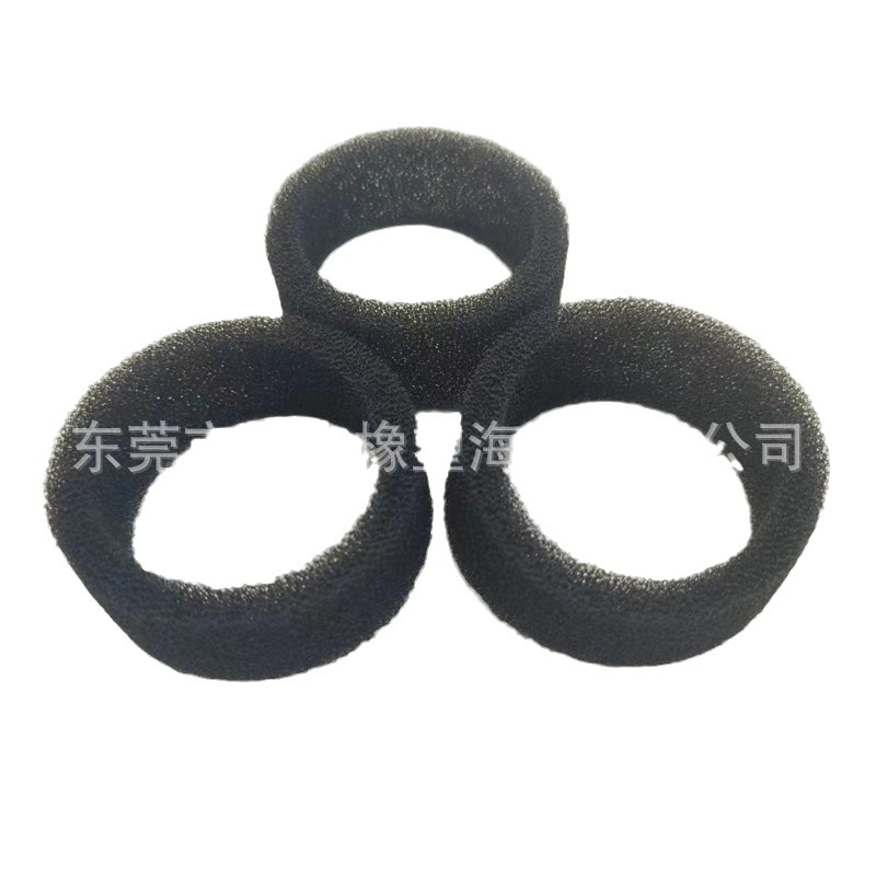 猫咪饮水机净化海绵滤芯 割草机空滤器过滤海棉黑色空心过滤棉垫
