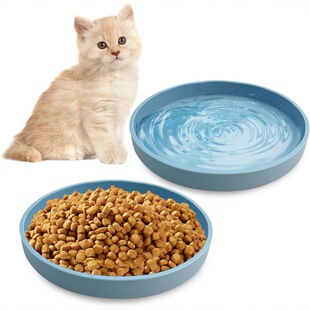 Amazon Dog Dog Bowl Silicone Pet Cat Dog Bowl Non-slip Anti-knock Large and Medium small size Round Dog Rice Bowl