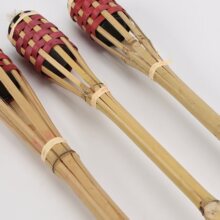 120CM编织竹火炬 竹火把 煤油灯 篝火晚会用