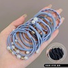 Black elastic durable hair rope, hair accessory, case, simple and elegant design