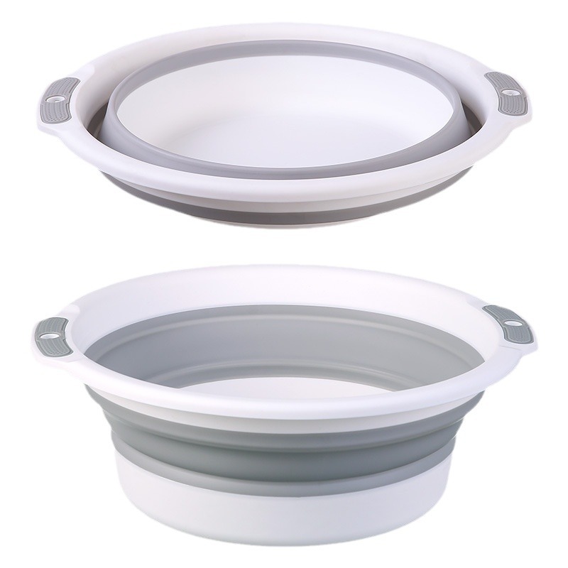 Lavabo plegable Lavado doméstico Lavado grande Lavabo plegable dormitorio de estudiantes Lavabo de plástico comprimido portátil