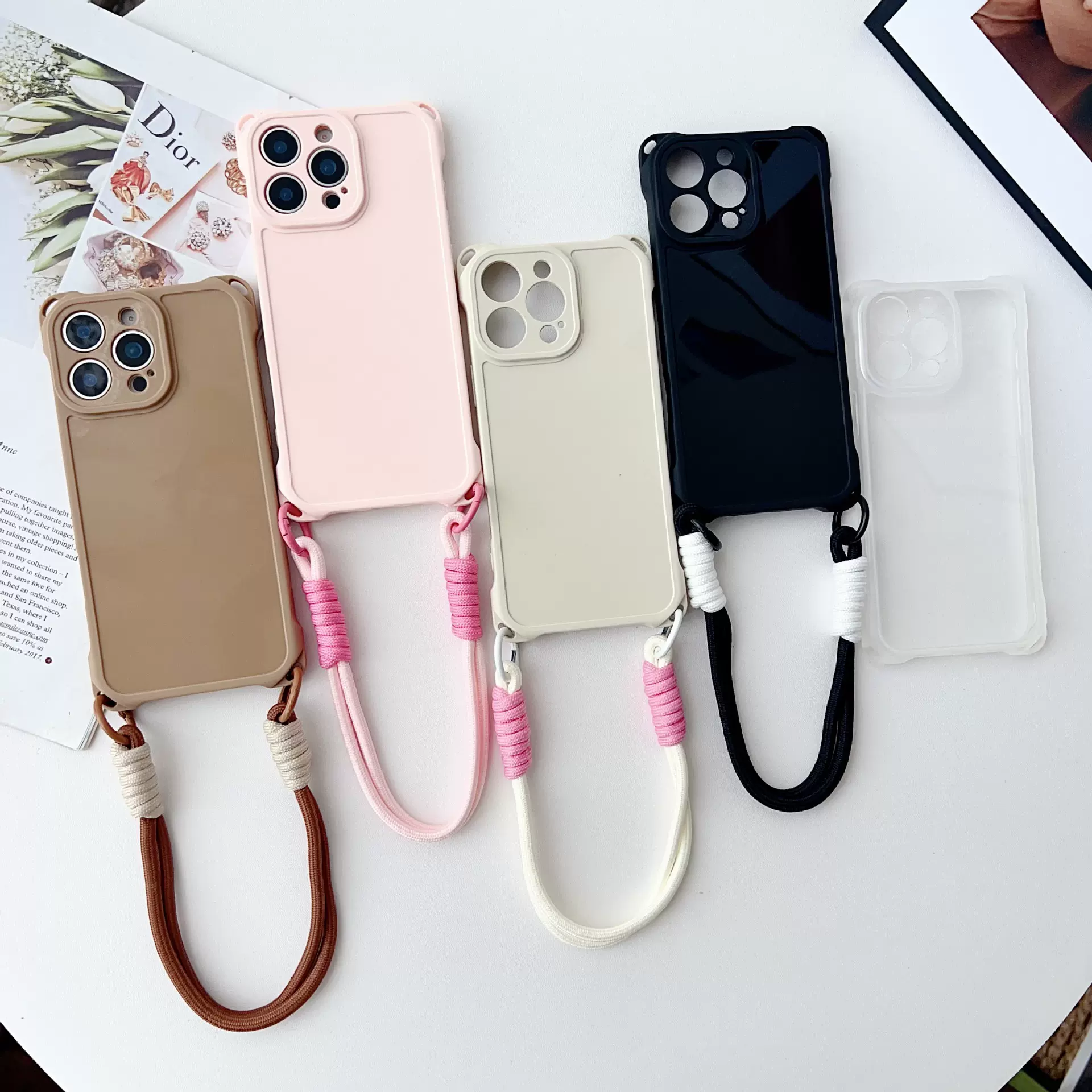 适用于华为Mate70pro+四角防摔挂绳孔手机壳60新款temu手机保护套