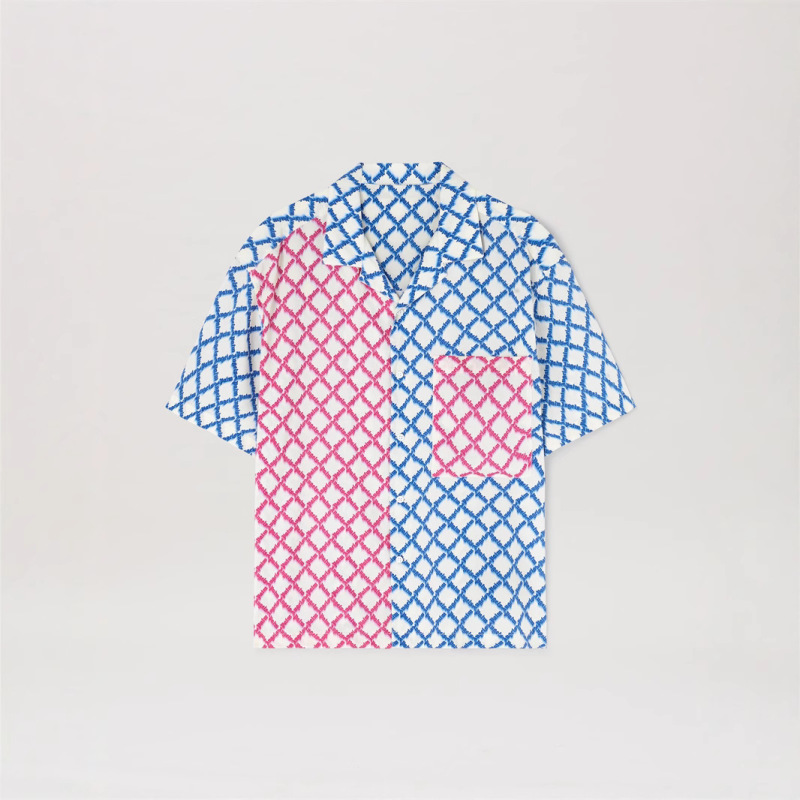 2025 Cross-Border Popular Export Men's Short-Sleeved Shirt 3D Digital Printing Large Size Loose Casual Exquisite and Comfortable