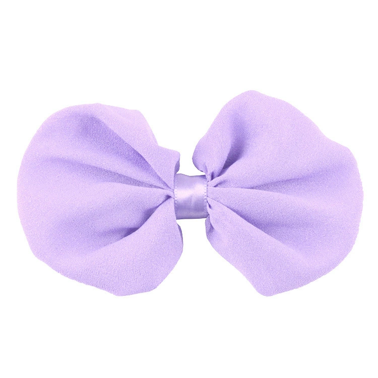 Children's hair accessory, shiffon bow tie with bow, hairgrip, wholesale, 19 colors