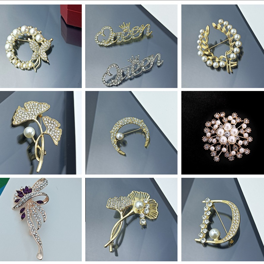 Broche de gama alta accesorios de ropa fija de mujer hebilla anti-exposición exquisito ramillete 2021 Nuevo diseño de moda PIN