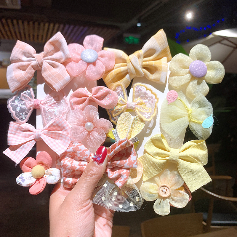 Korean Style Bow Flower Children's Hairpin display picture 7