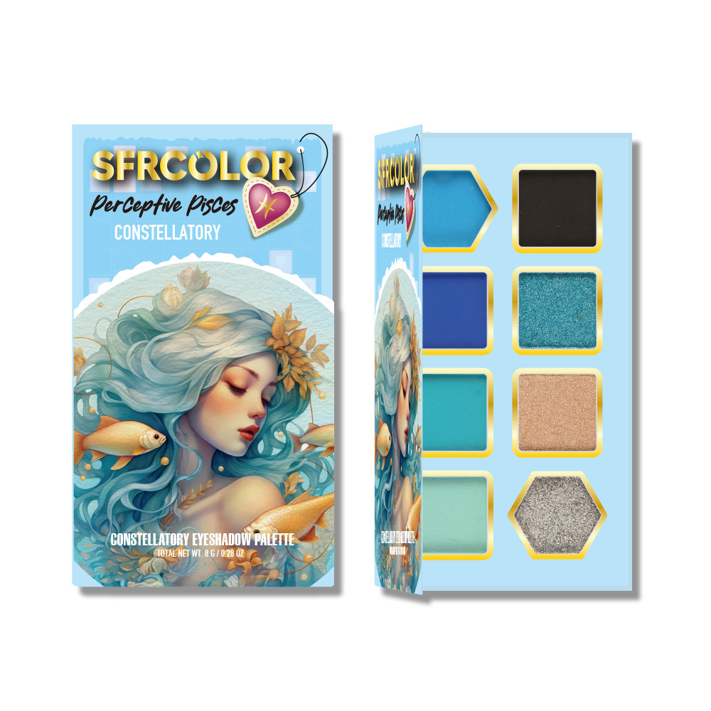 s.f.r color transfronterizo exclusivo para nuevos productos mate perla doce constelación de sombra de ojos set maquillaje al por mayor