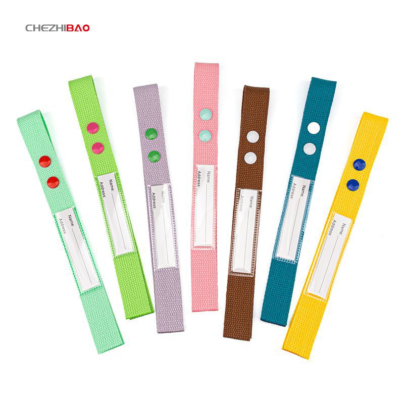 25mm thermal transfer luggage tag plain embroidered luggage tag blank luggage ribbon boarding pass marking plate