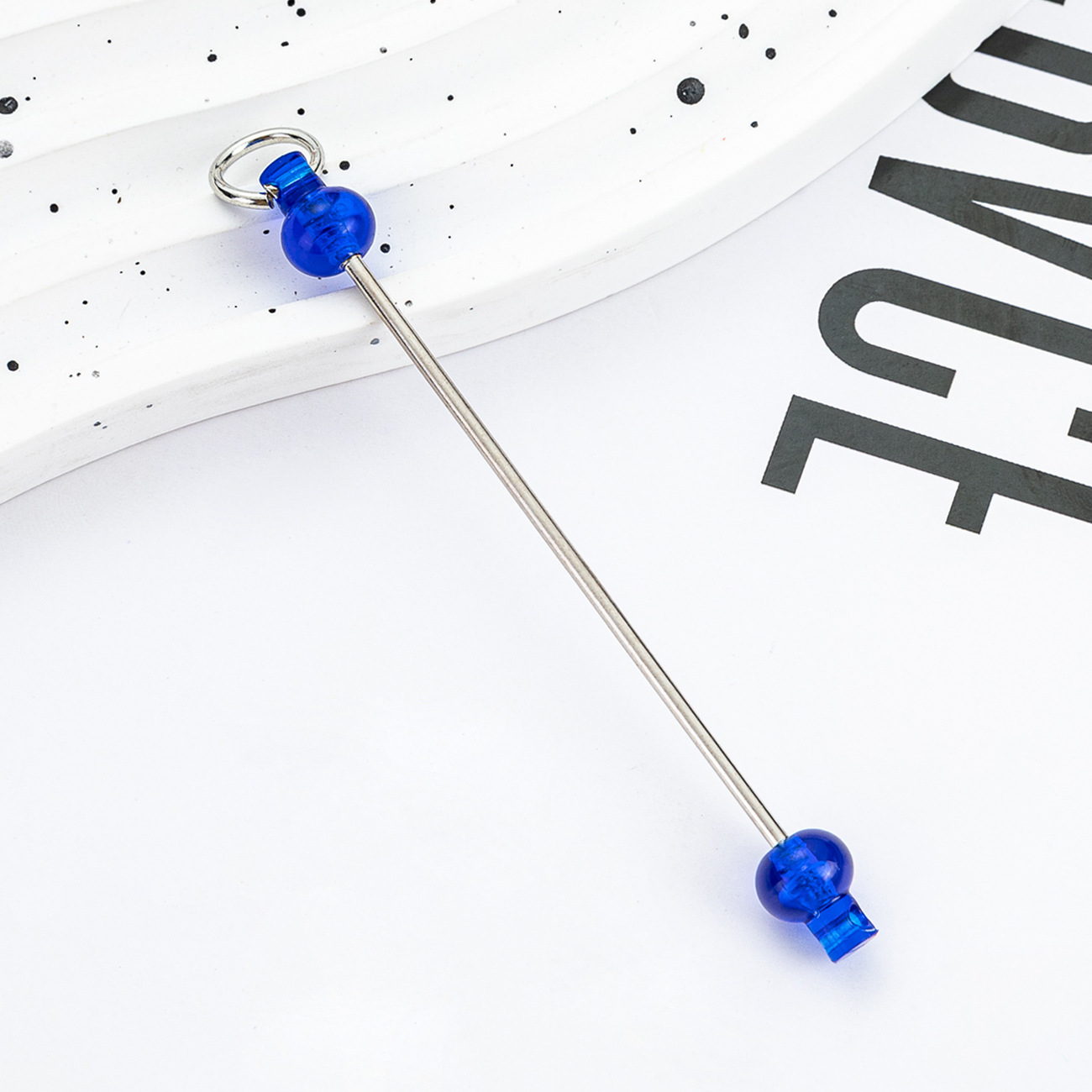 Nuevo polo DIY cuentas creativo llavero cuentas accesorios colgante polo de plástico cuentas polo