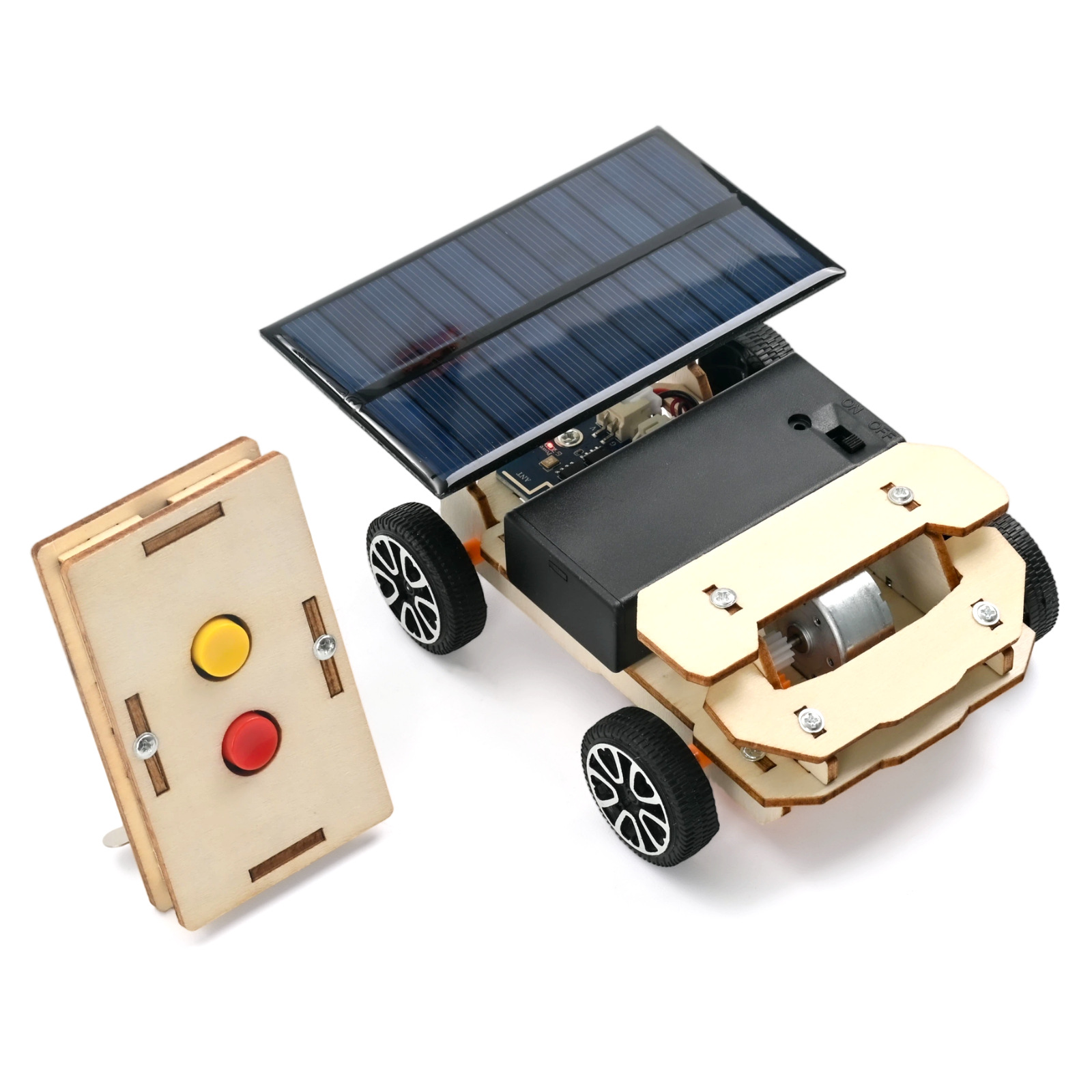 Electric remote control car solar-powered