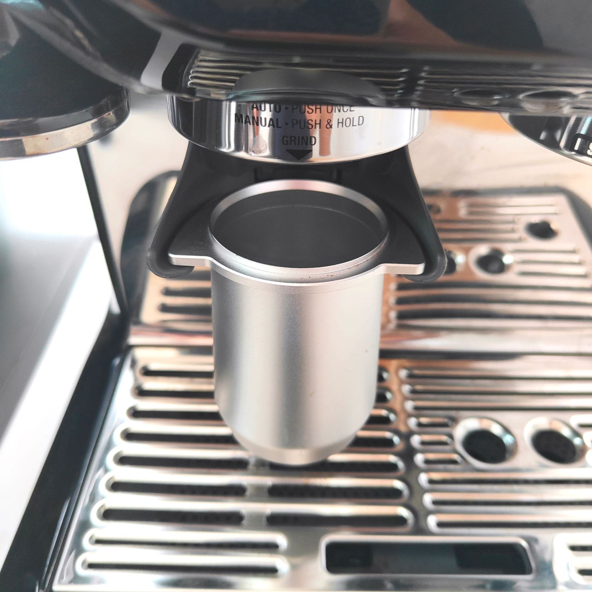 Máquina de café rica en platino Breville 870 polvo anti-vuelo que conecta la taza sage8 serie máquina de café polvo anti-vuelo que conecta la taza