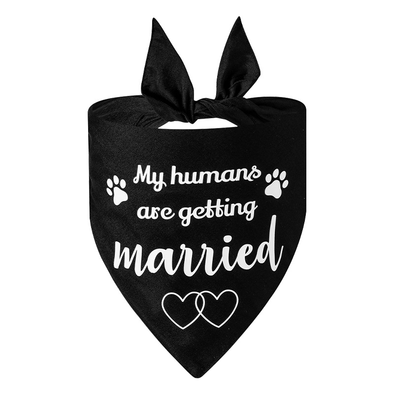 Fabricante en stock transfronterizo exclusivo para Amazon popular boda mascota triángulo toalla mascota bufanda perro triángulo toalla