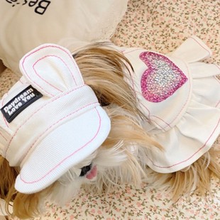 Pet Dog Hat Small Dog Teddy Bichon Sun Hat Cat Exposed Ears Puppy Duck Tongue Baseball Cap Plain Rainbow