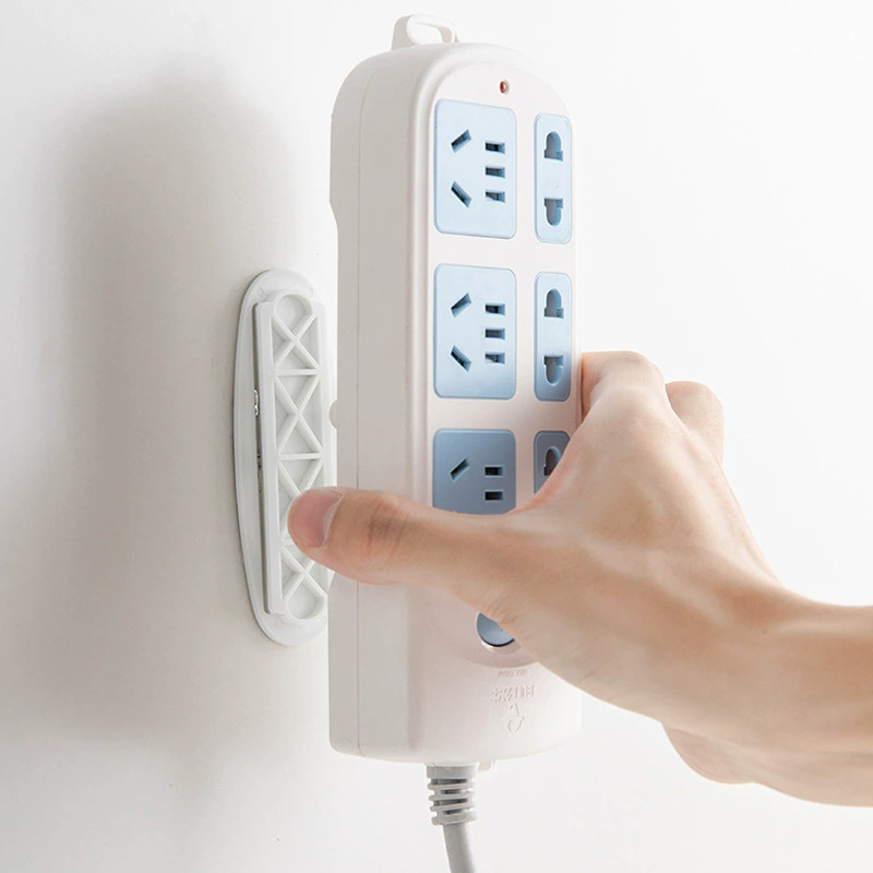 Home oval -shaped plug -in fixed fixed -punching trailer wall paste paste the router plug -in board fixed wall surface