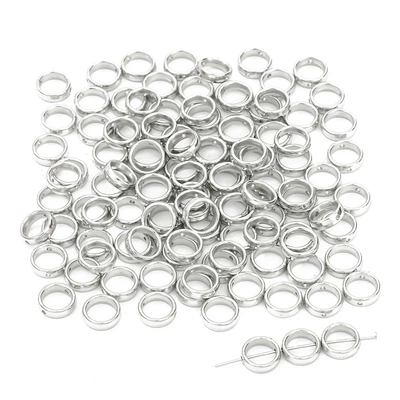 Out Shaped Spacer Beads and Zərgərlik ara hissələri - white-k-color-round-12mm-50-pcspack