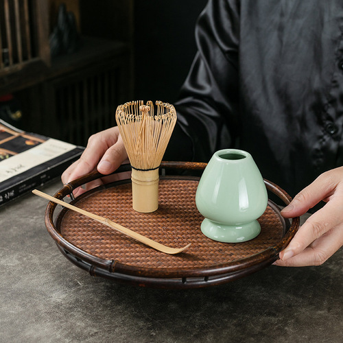 Wholesale Japanese matcha tea set, one hundred tea brushes, Song Dynasty tea-making tools, three-piece set, bamboo tea spoons