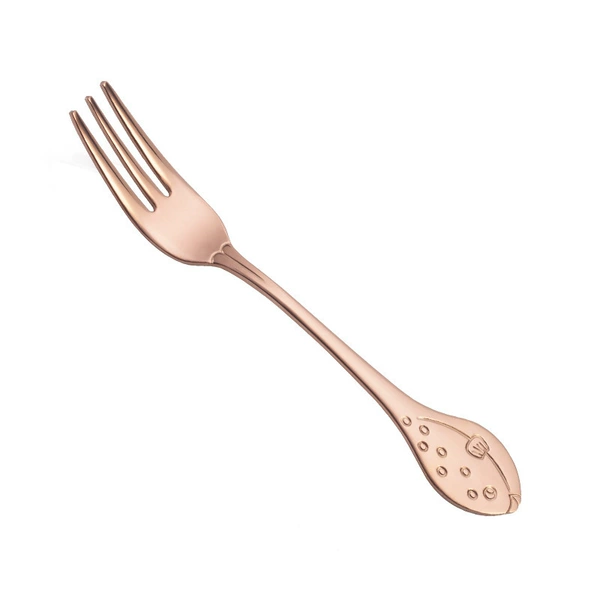 Pufferfish fork-Rose Gold