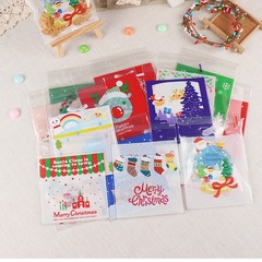 卸売りクリスマスシリーズ焙煎包装クッキー袋牛圧延糖果袋クッキー卵黄ショートニング自粘袋100匹