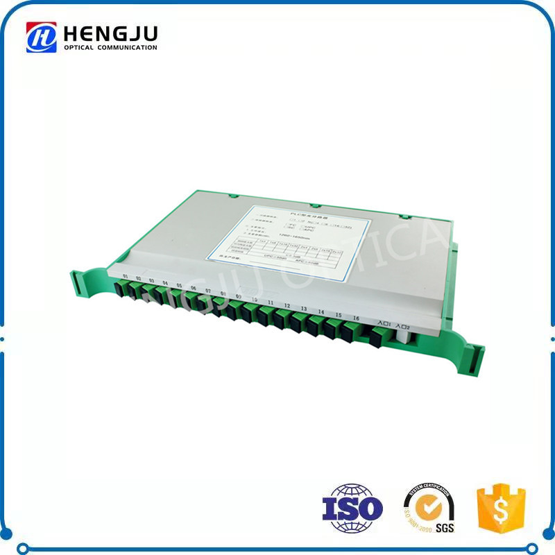 塑料托盘式光分路器 1-16 SC-APC插盘 1分16 Plastic  splitter