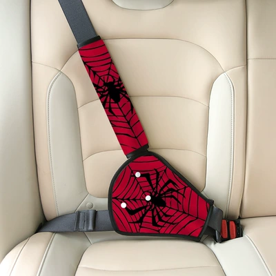Seat belt shoulder pad and Fixer, Anti-Neck Strangulation - shoulder-pad-two-piece-set-spider-man