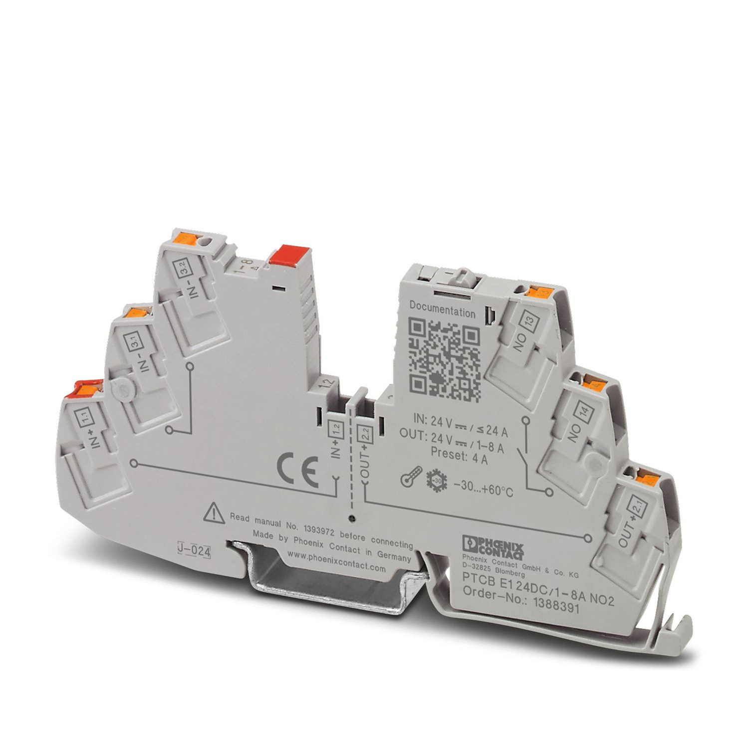 菲尼克斯1388391 pttcb E1 24DC/1-8A NO2 -电子电路b