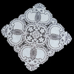 白色蕾丝镂空贴布绣餐桌布艺茶几布  简约电视鞋柜盖布 桌旗