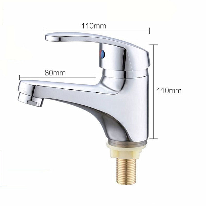 Grifos de lavabo de ingeniería para comercio exterior transfronterizo cuidadosamente seleccionados, grifos monomando de encimera de apertura rápida, grifos de lavabo de agua fría.