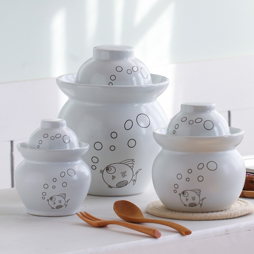 泡菜坛子 陶瓷家用加厚土陶密封罐四川咸菜酸菜 小腌菜坛子泡菜坛