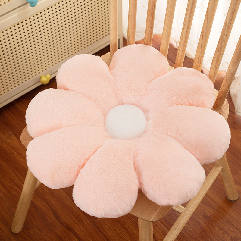 Ins lindo pétalo dormitorio cabecera almohada cojín sofá almohada cojín crema viento sol flor almohada ventanal