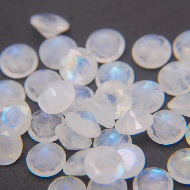 Organic gemstone for ring, moonstone, 5mm