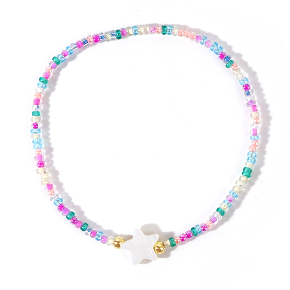Bracciale colorato con perline e stella per donna elegante_voghion.com