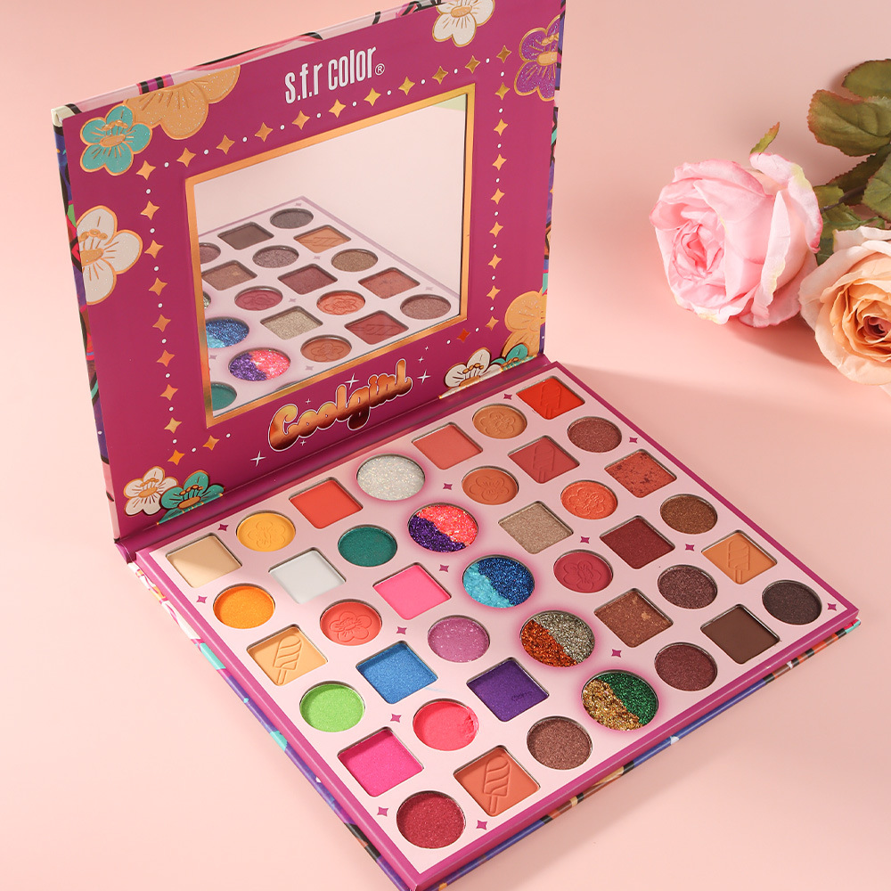 s.f.rcolor transfronterizo especializado en maquillaje de escenario de perlas mate multicolor dopamina papel de sombra de ojos maquillaje al por mayor