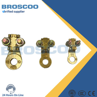 Brass plum clamp terminal U-bolt clamp brass bolt clamp railway cable fixing clamp