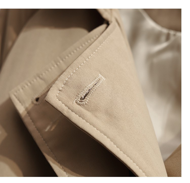 Gabardina elegante estilo britânico para mulher petite_voghion.com