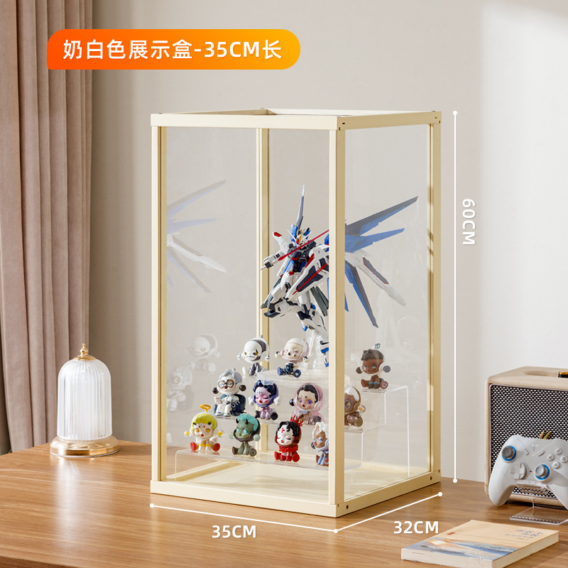 手作りディスプレイキャビネット模造ガラス透明防塵ディスプレイキャビネットレゴおもちゃアクリルディスプレイキャビネットスモークキャビネット化粧品|undefined
