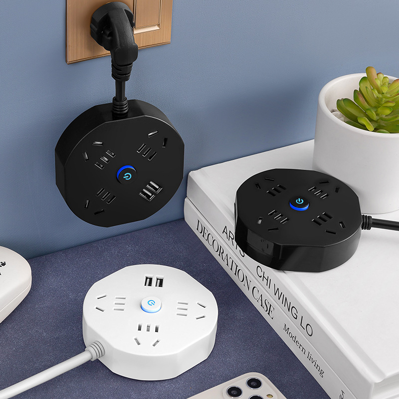 Desktop porous multi-functional USB household plug-in board smart plug-in socket extension cord terminal board plug-in board