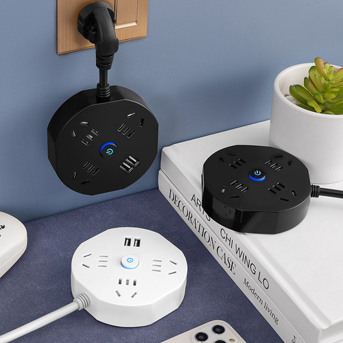 Desktop porous multi-functional USB household plug-in board smart plug-in socket extension cord terminal board plug-in board