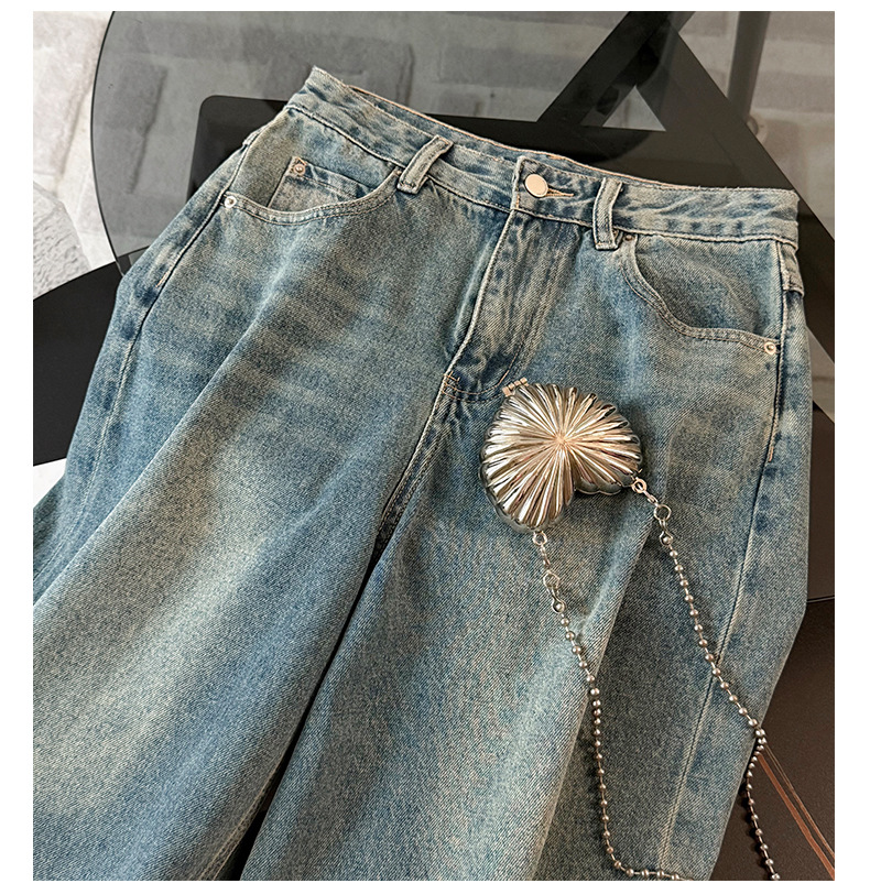 Women's Clothing Women's Summer New Casual Sports Fashion Suit Round Neck Back Tie Hollow Short Sleeve Denim Pants Two Piece Suit_mkmklike.com