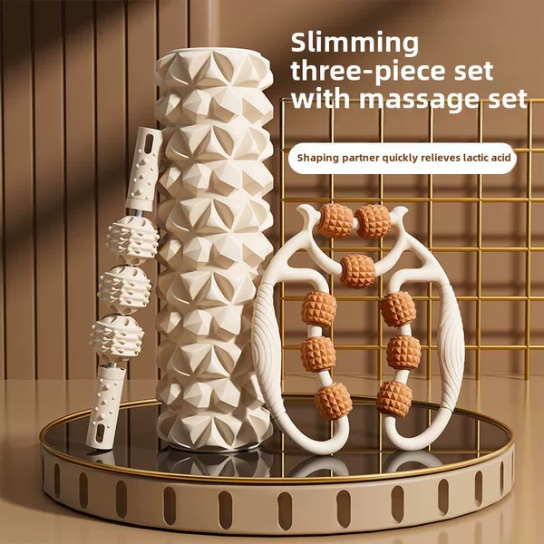 Foam Roller Leg Exercise Tool Yoga Column Beautiful Leg Massage Stick Large and Small Leg Muscle Relaxation Fitness Massager