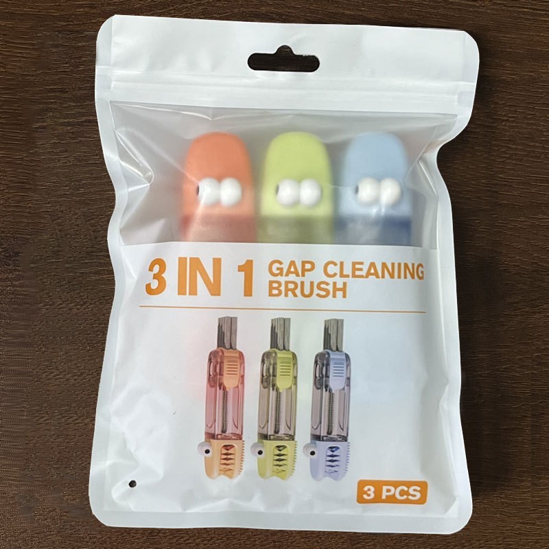 三合一杯盖刷奶瓶奶嘴清洗刷多功能辅食机缝隙清洁刷神器水杯刷子|undefined