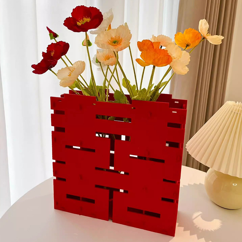 婚禮立體喜字擺件婚房布置結婚新房客廳擺台訂婚裝飾創意桌擺雙囍