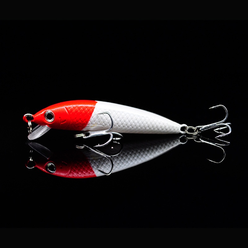 5 Colors Shallow Diving Minnow Lures Sinking Hard Plastic Baits Fresh Water Bass Swimbait Tackle Gear