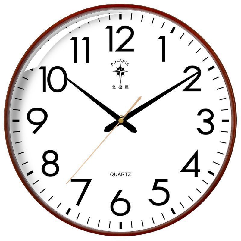 Reloj de pared de la estrella del norte sala de estar de moda doméstica reloj silencioso creativo moderno nórdico simple reloj de pared reloj de cuarzo