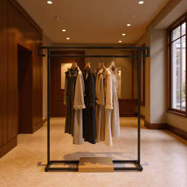 服装店展示架汉服落地展示架中式衣架旗袍服装秀禾婚纱女装服装架