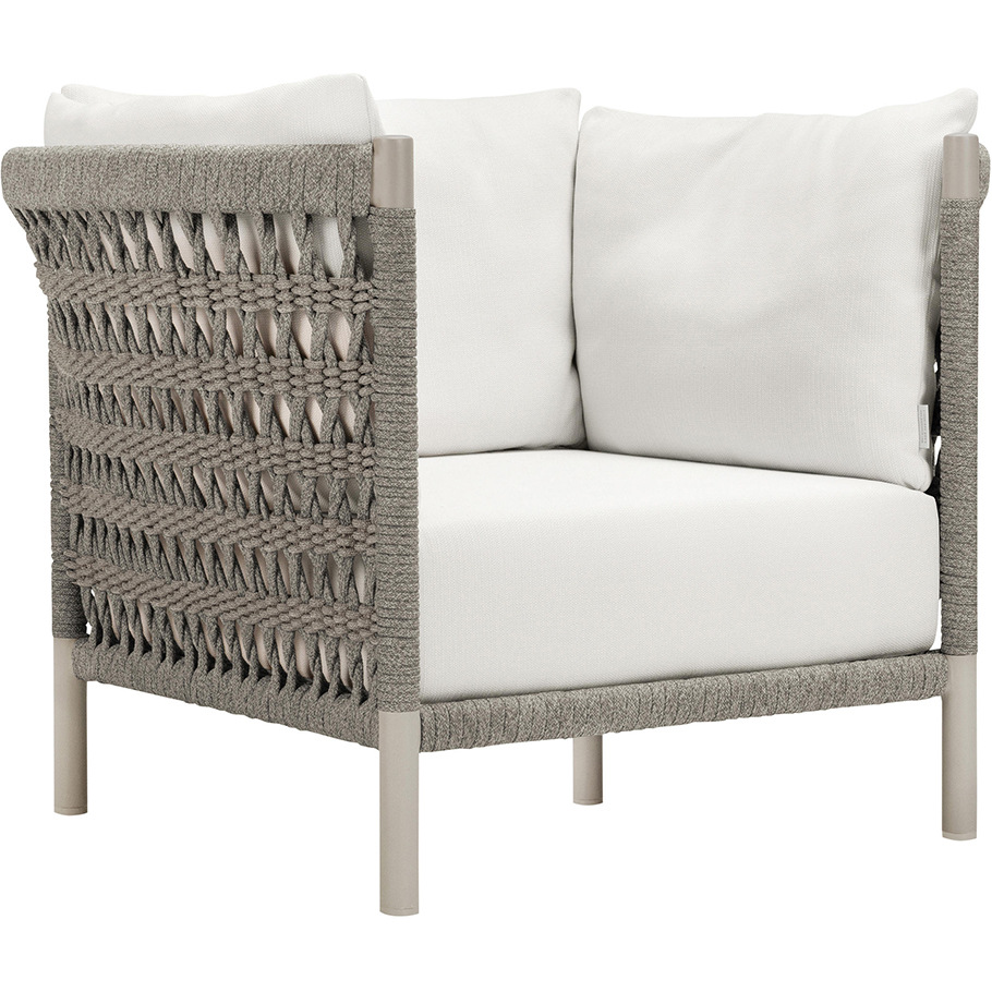 Ratán al aire libre sofá combinación diseñador creativo modelo Estilo nórdico jardín protección solar muebles image 5