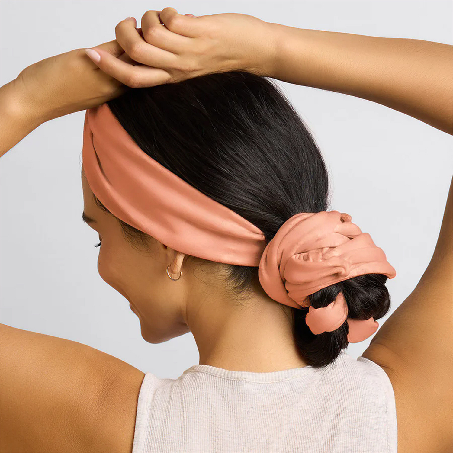 Sınır Ötesi Yeni Model Isısız Saç Dalgalandırma Bandı Saça Zarar Vermeyen Tembel Uyku Saç Dalgalandırma Mucizesi Cildi Sevimli Yüksek Elastik Yoga Saç Bandı Kadın