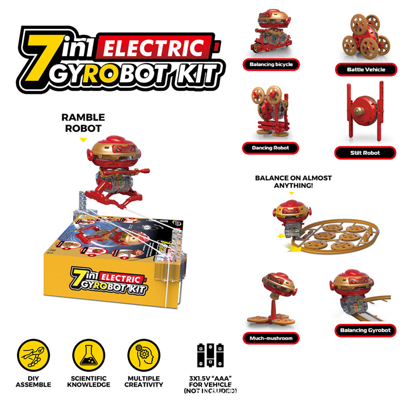 7-in-1 전기 자이로 로봇 [배터리 미포함]